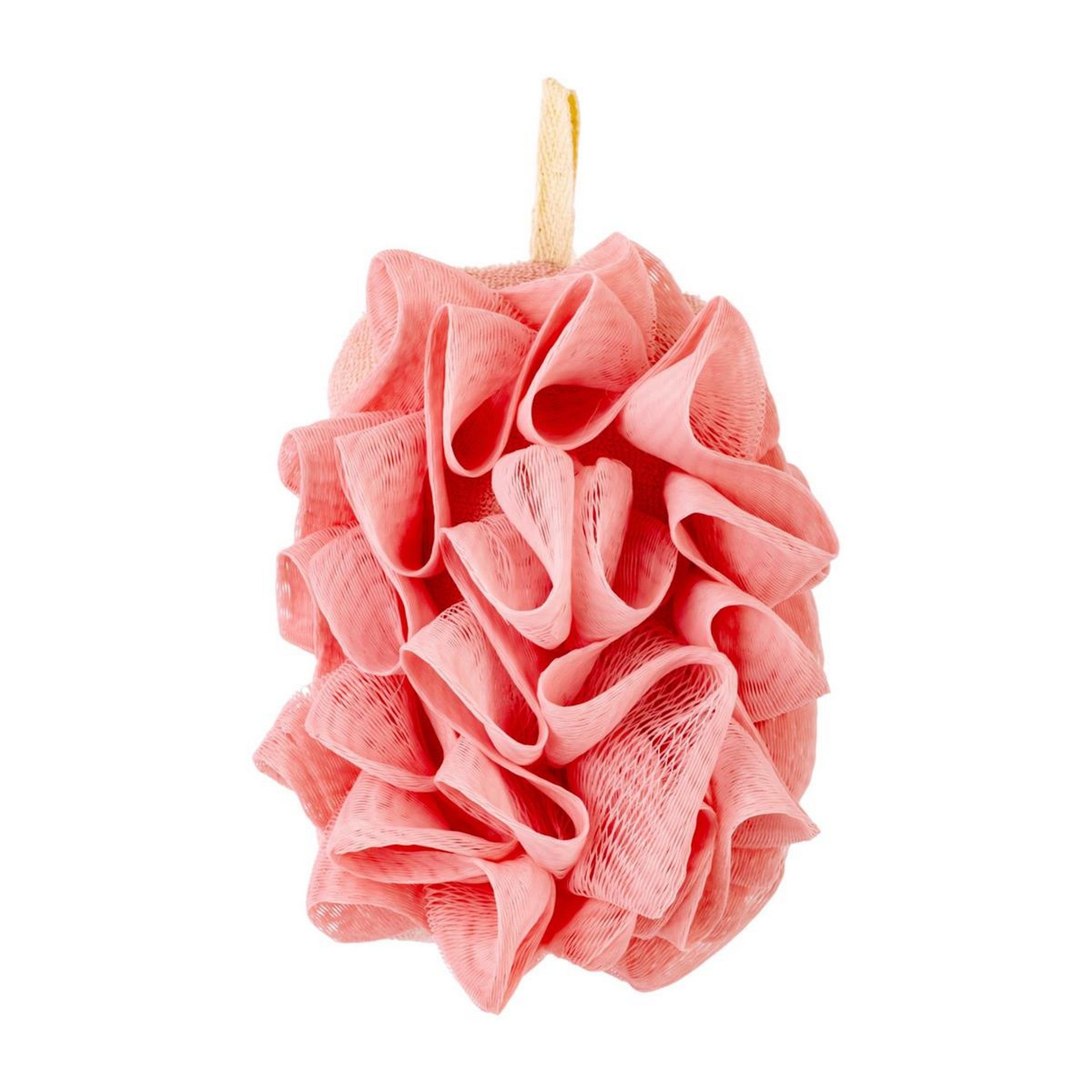 Bodico Embossed Bath Sponge with Pouf 5.3x3.9x1.6in 