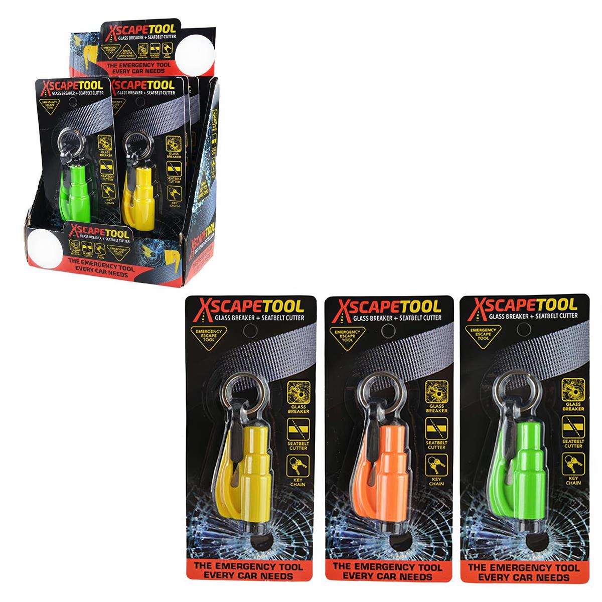Focus Auto - Glass Breaker & Seatbelt Cutter - with Keychain 3.7in