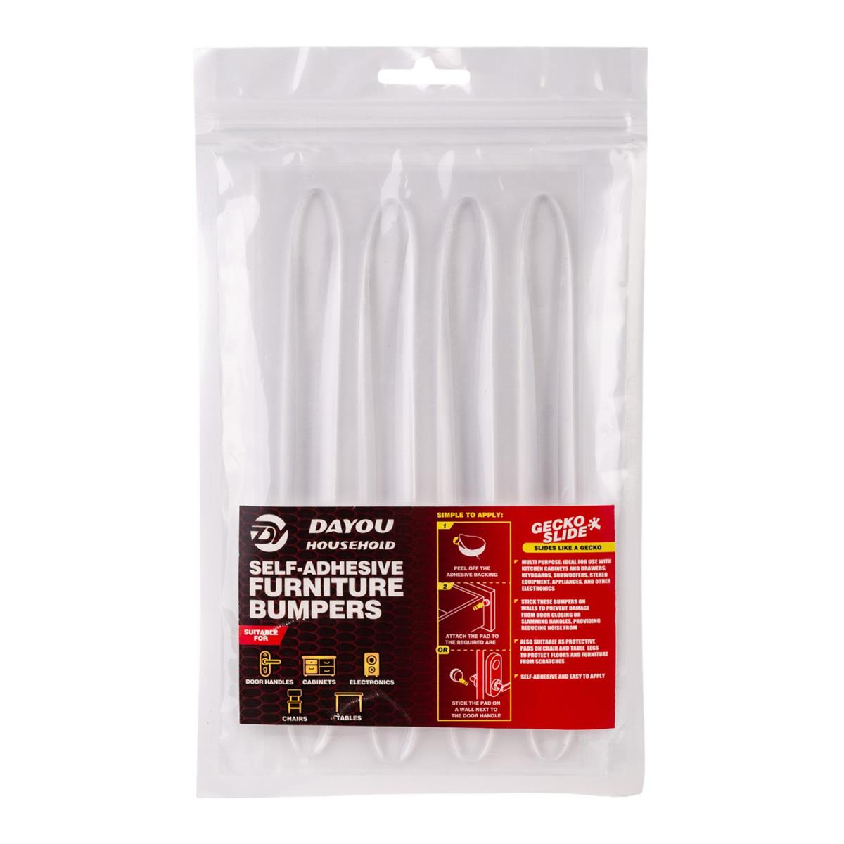 Home Essentials - 4 Furniture Bumpers - 5.9x0.6in