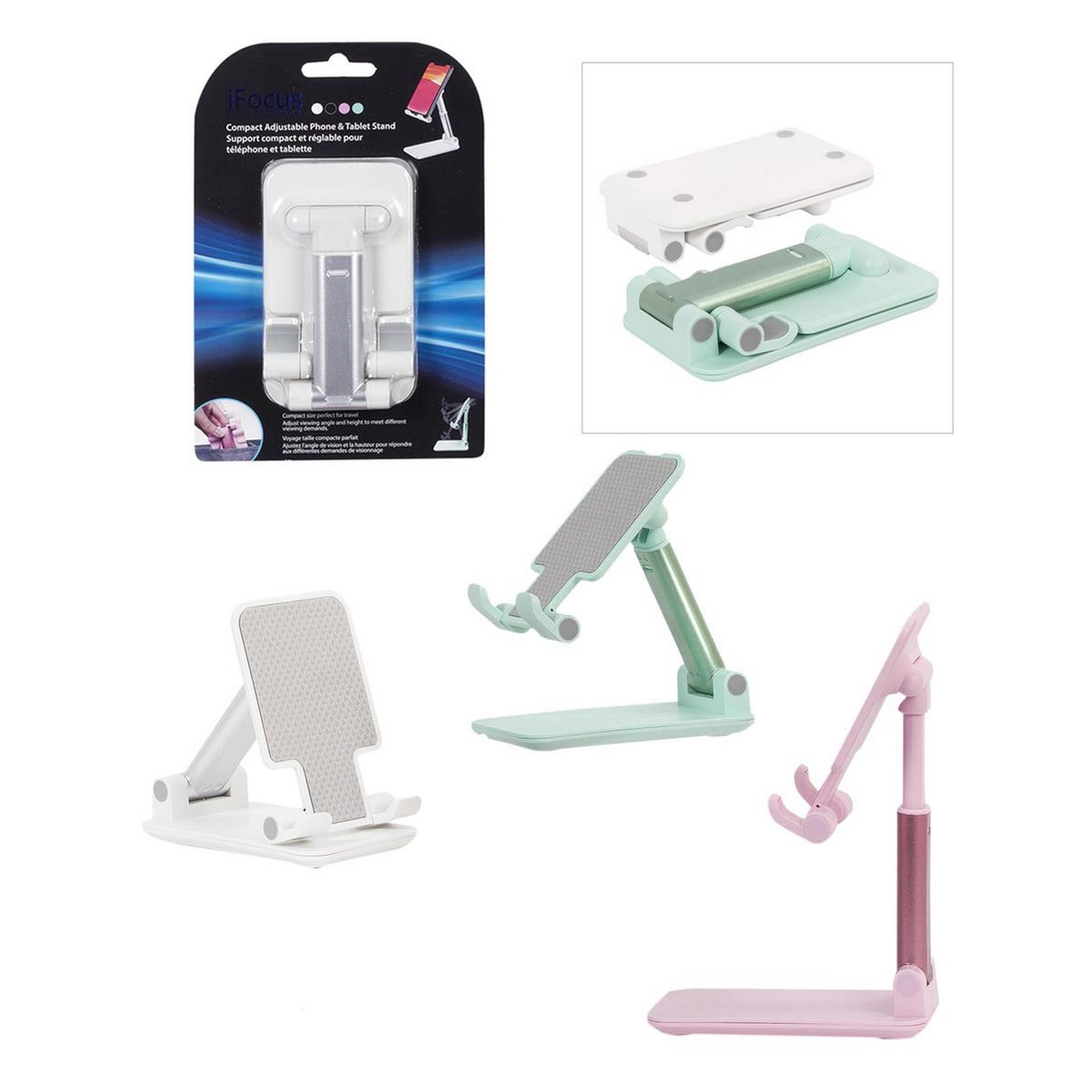 iFocus Portable Foldable Mobile Phone Stand 5.3D x 3.8 - 5.2H in VRT 