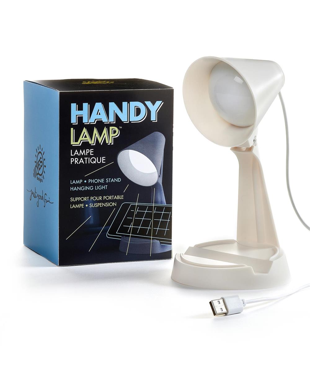 Desk Lamp /Phone Stand - ABS USB White 4.2x4.2x8.3in