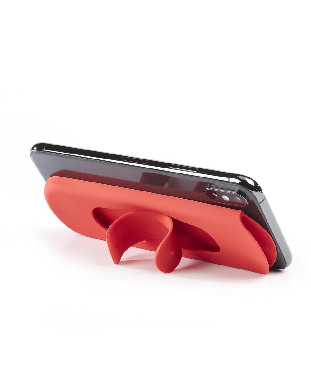 Case for Glasses - Adhesive - Red or Black Silicone 2.6x6.5in