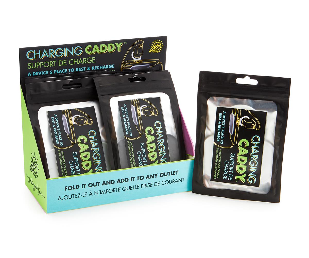 Charging Caddy - Black or White Plastic 3.5x2in