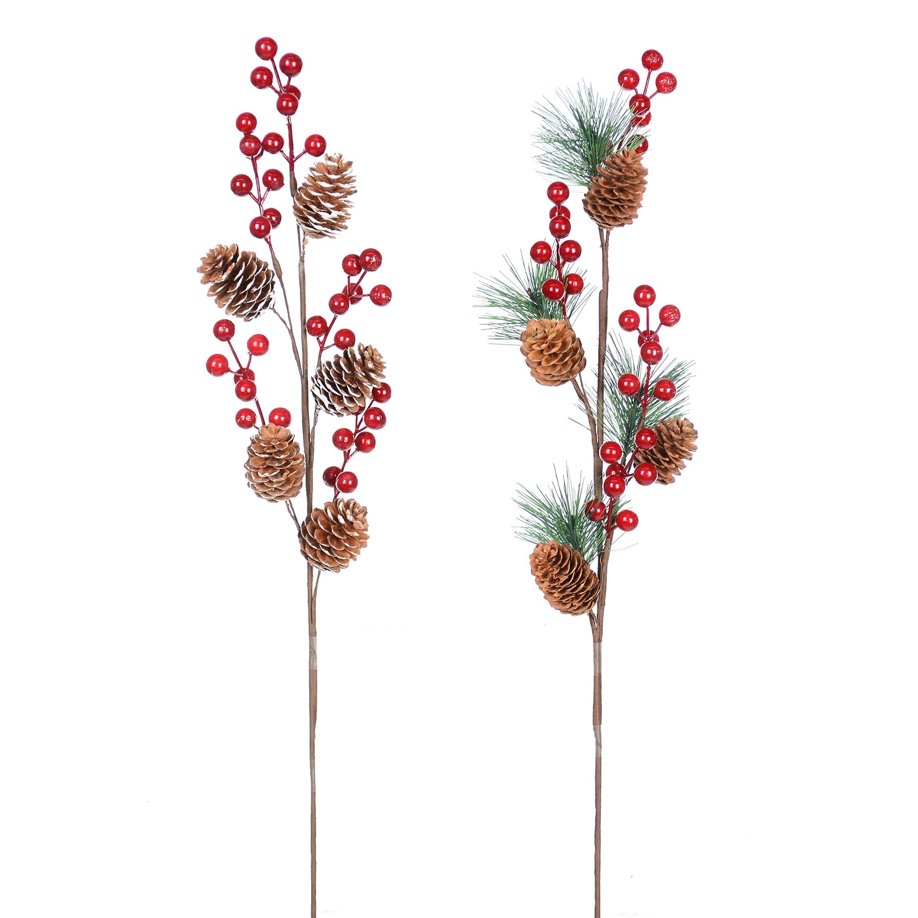 Christmas Pine and Berry Spray 22.8in VRT