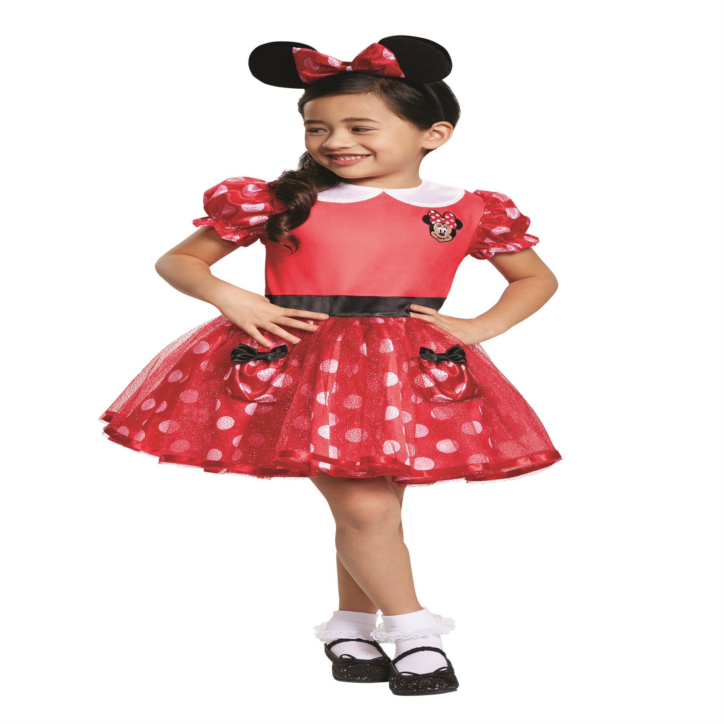 Halloween Red Minnie Mouse Costume Toddler M (3T-4T) 