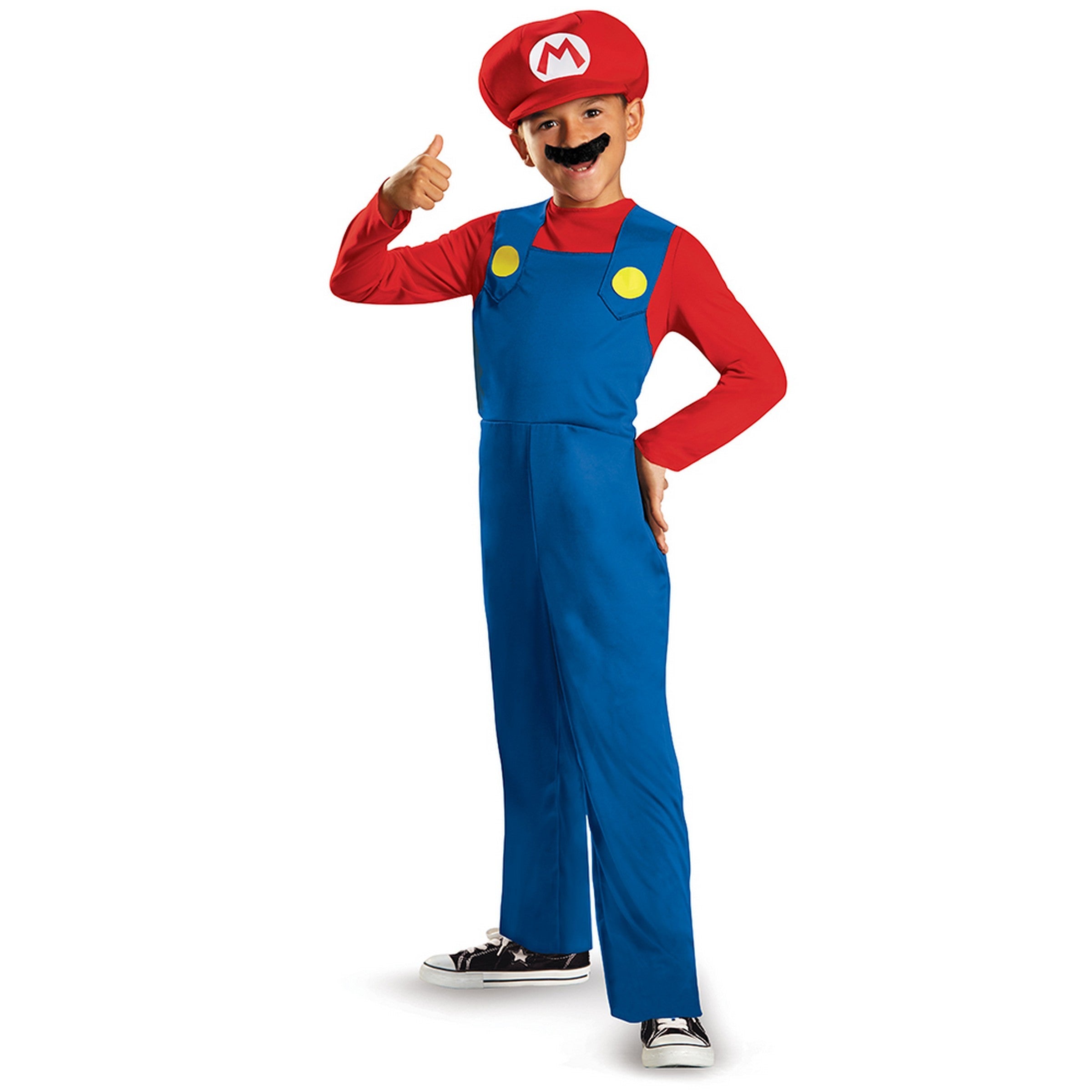 Halloween Classic Mario Costume Boys M (3T-4T)