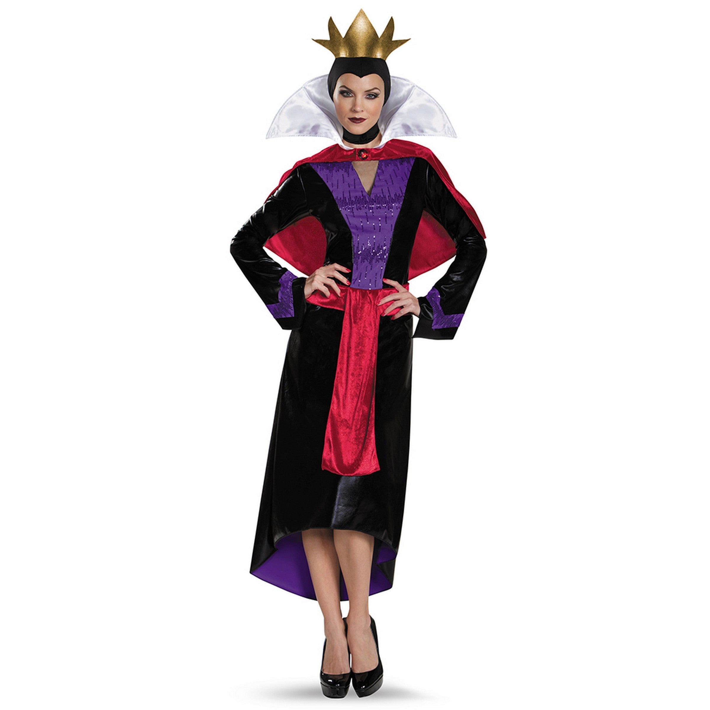 Halloween Sparkle Deluxe Evil Queen Costume Adult M (8-10)