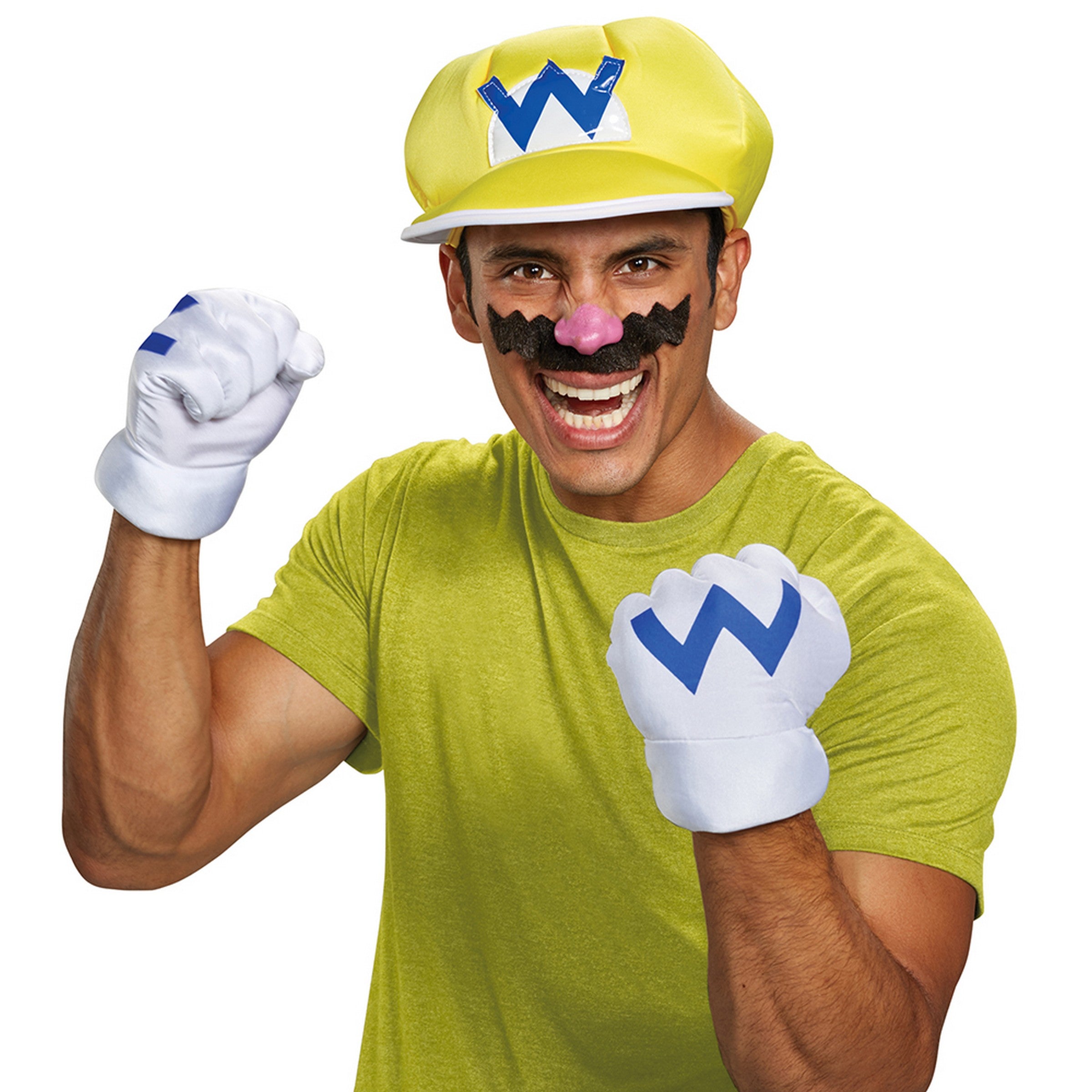 Halloween Wario Costume Accessory Kit  - One Size Adult