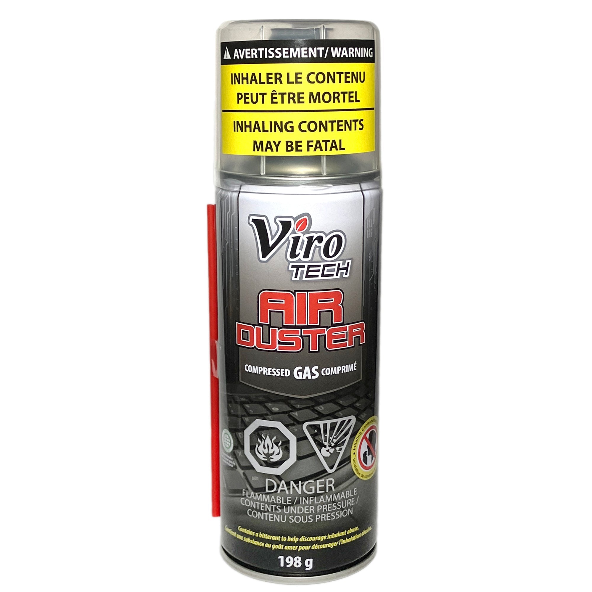 Viro Tech Air Duster Compressed Gas 198g 