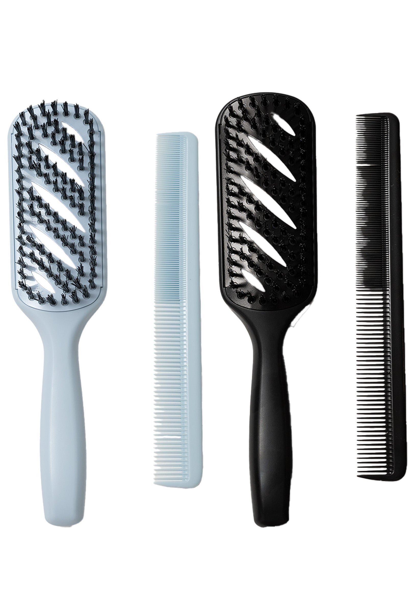 Day in Day Out 2pcs Hair Brush and Comb Set 9.75in - 8.25in VRT
