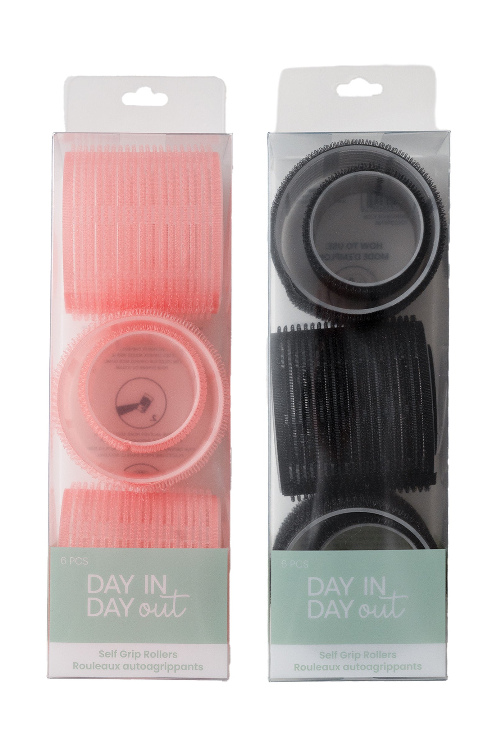 Day in Day Out 6 Self Grip Rollers 2.5in -2in VRT 