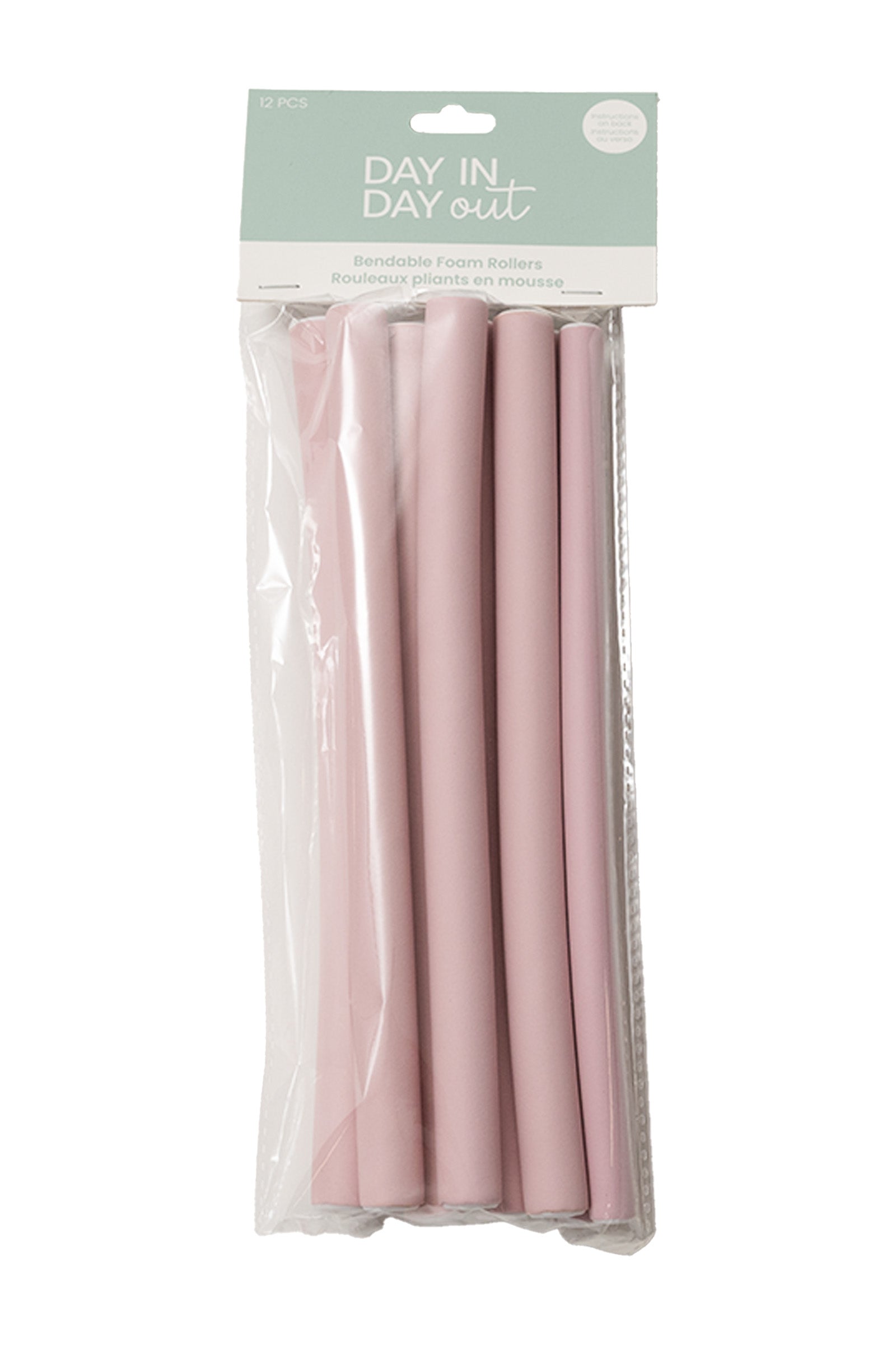 Day in Day Out 12 Bandable Foam Rollers - 2 Different Sizes 0.6in - 0.4in x 8.25in 
