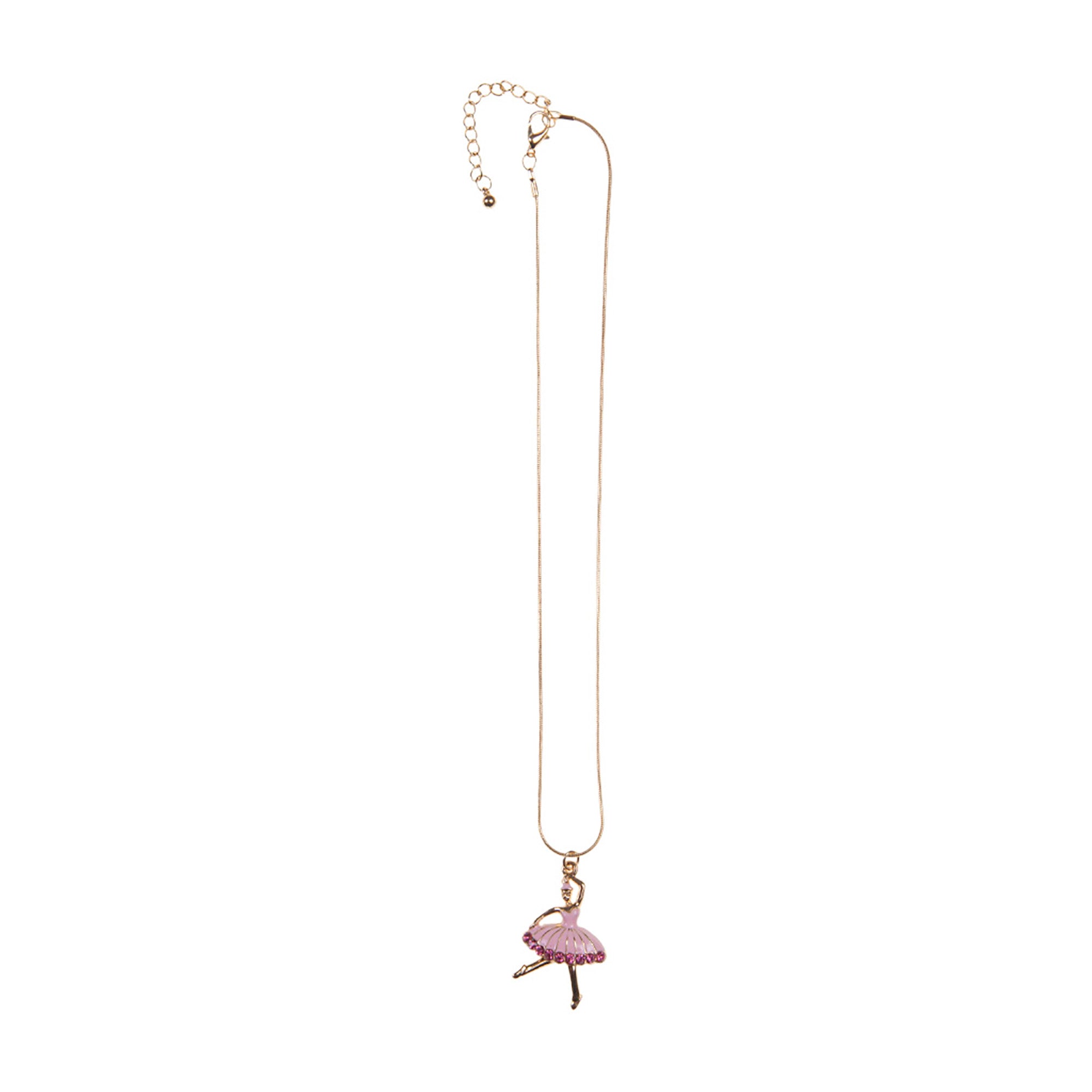 Kid's Jewelry Ballet Beauty Necklace with Gold Chain