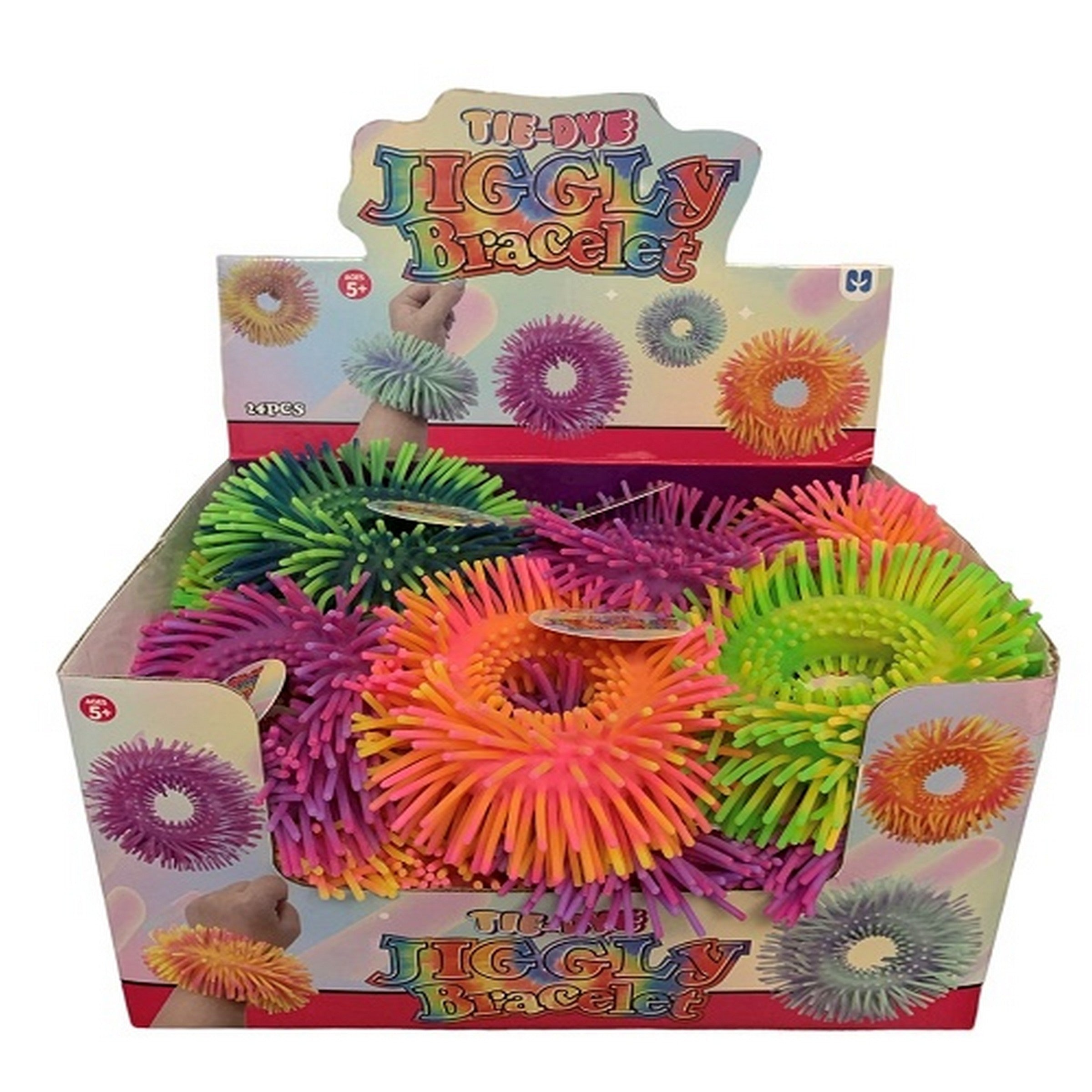 Tie-dye Jiggly Bracelet Age 5+ 4.75x2.5in VRT