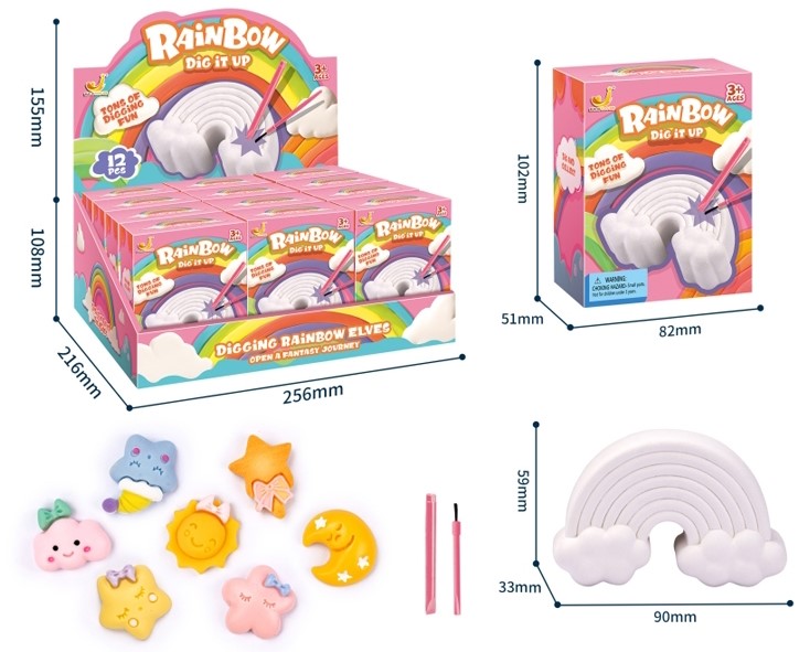 Rainbow Dig it Up Age 3+ 4x3.25x2in box