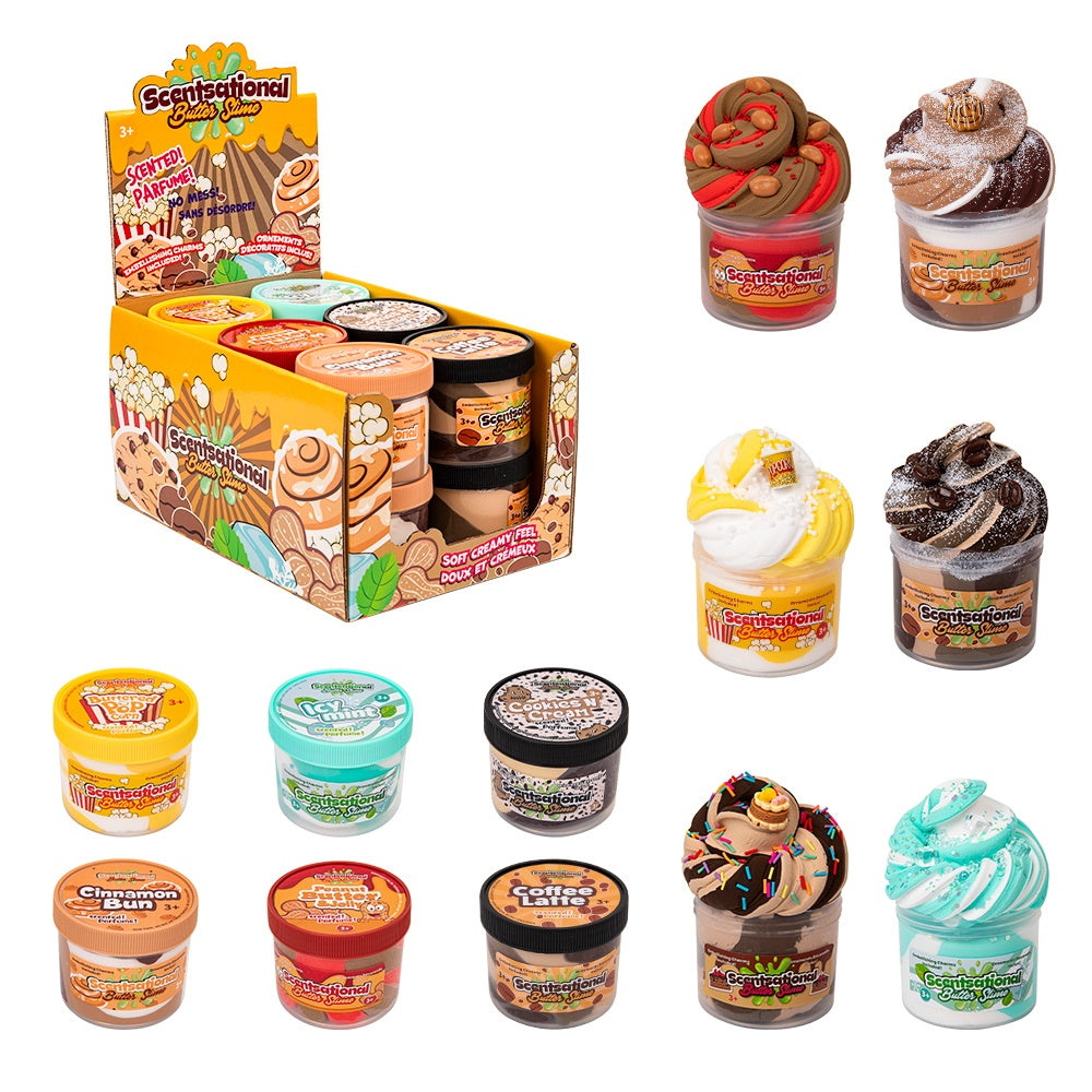 Scented Butter Slime - Food Series Age 3+  3x3.25 dia. in VRT