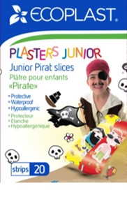 EcoPlast 20 Pirate Theme Bandages 72x19mm 