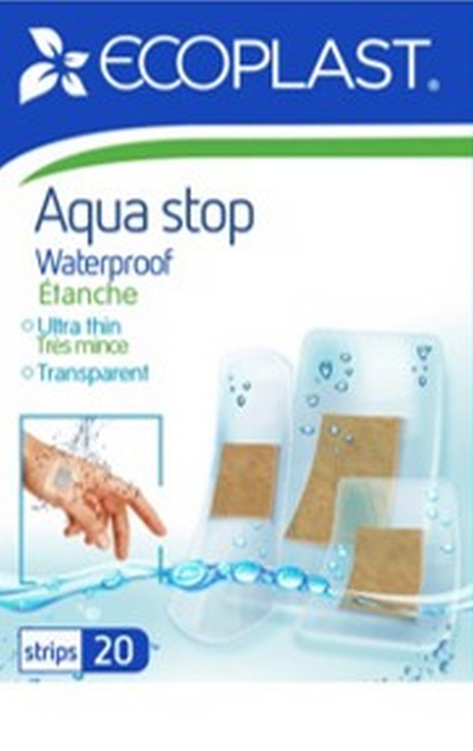 EcoPlast 20 Waterproof Bandages 19x38mm to 38x72mm 