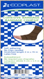 EcoPlast Cohesive Latex Free Bandage 5cm x4.5m (2in x15ft) 