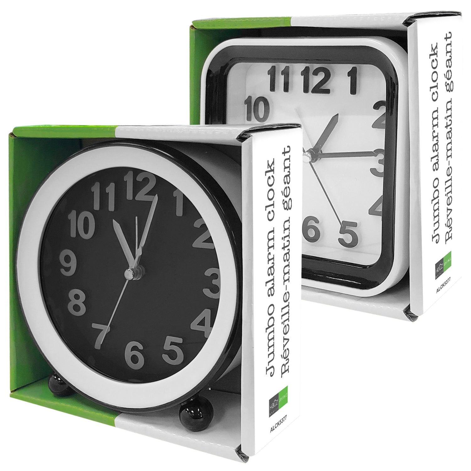 Giant Alarm Clock - AA Battery not Included 5.1x1.6in  VRT  Eco Fee $0.6SUS