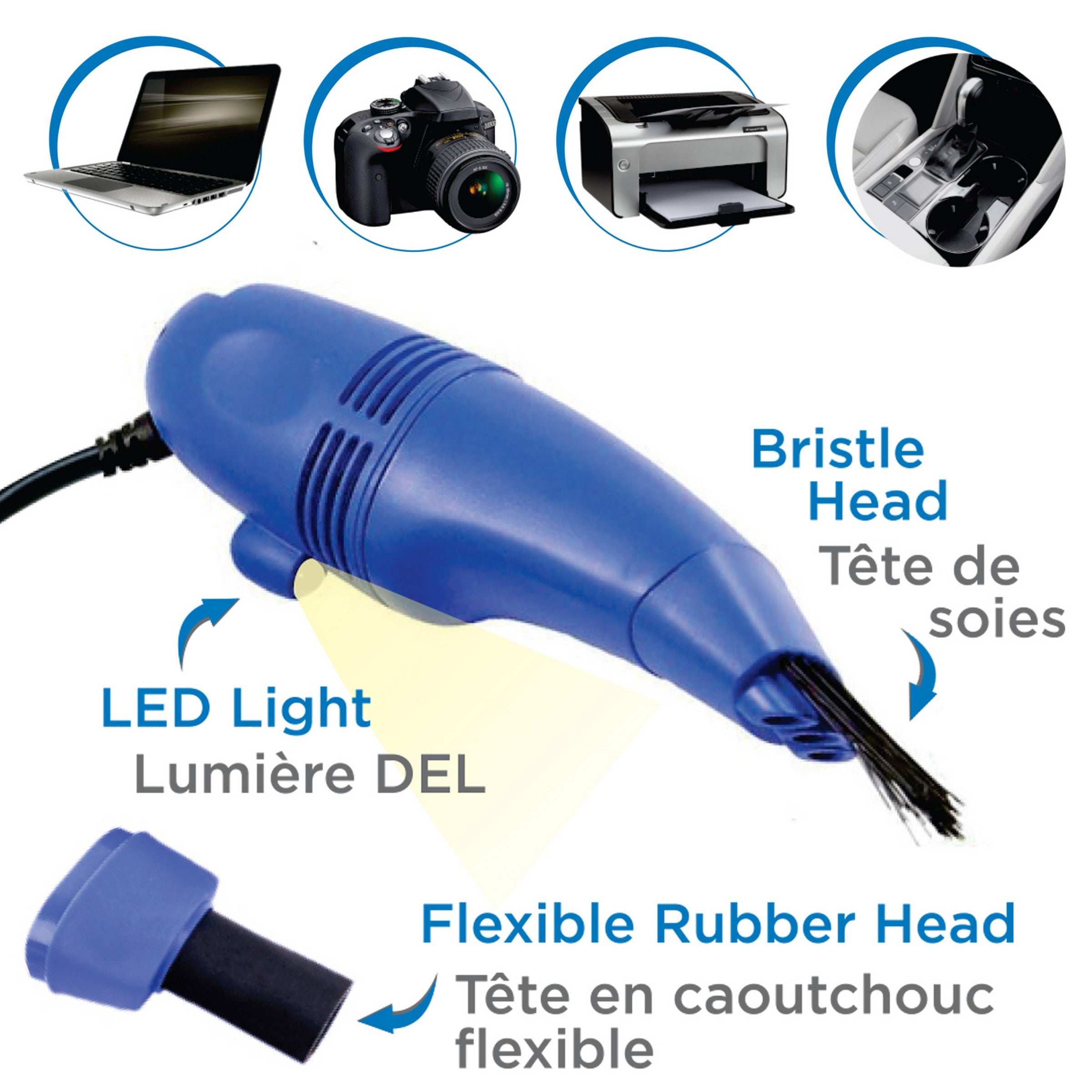 elink USB Keyboard Vacuum Cleaner 1.2m (4ft) Cable
