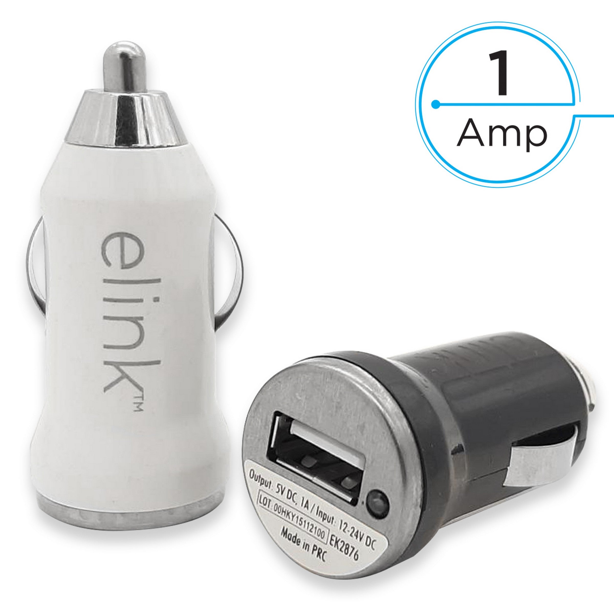 elink USB Car Charger 1A 1.75in VRT