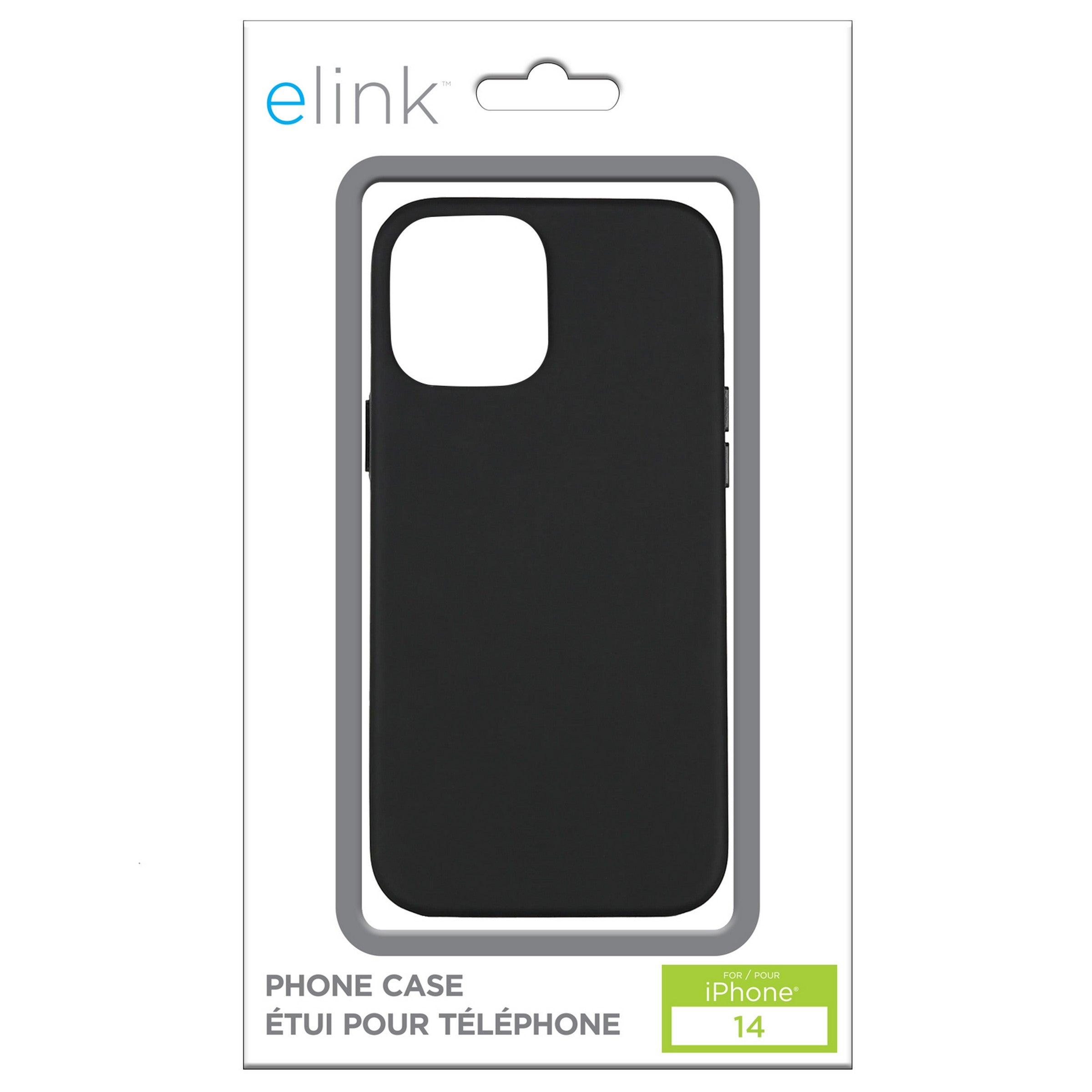 elink Black Phone Case for iPhone 14 