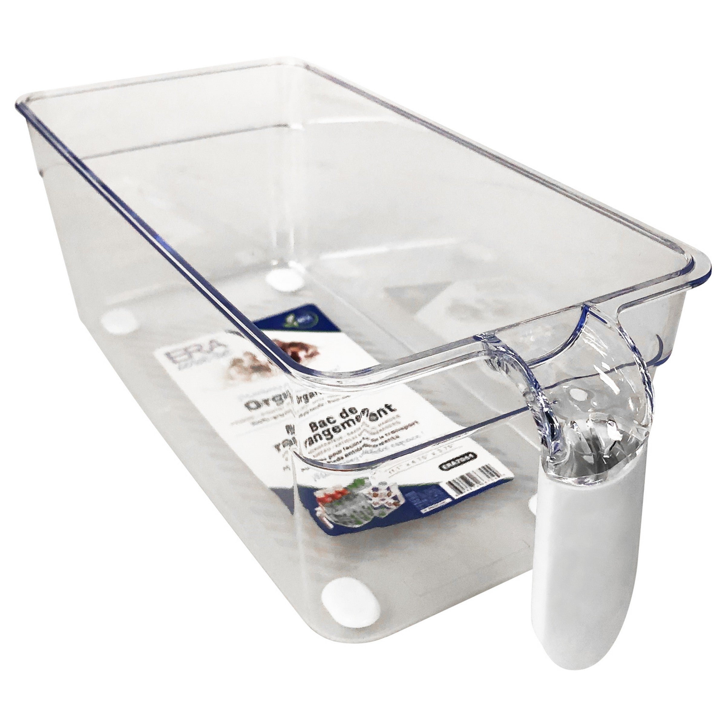 Eraware Clear Plastic Organizer with Handle 11.1x4.75x3.75in 
