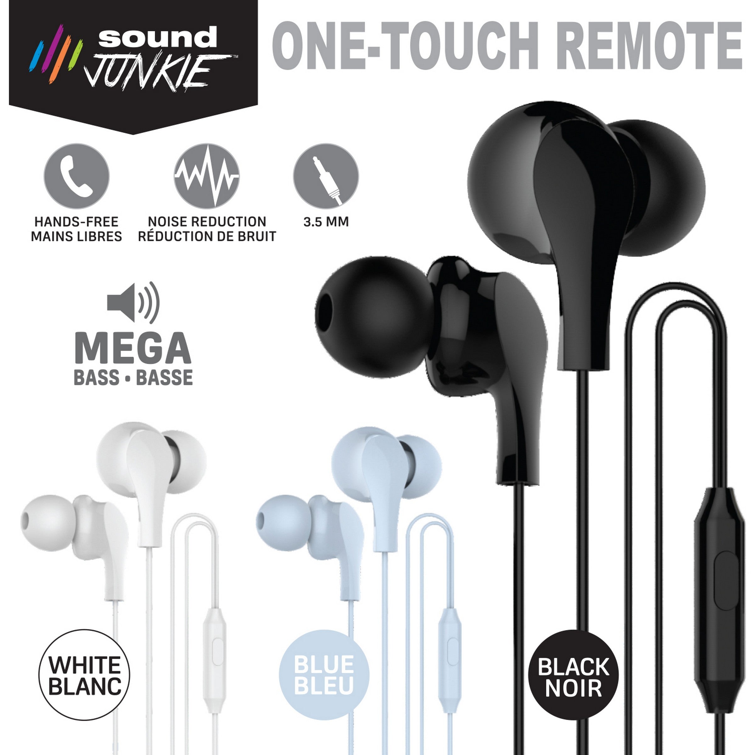 Sound Junkie Earphones 4ft cable VRT - Eco Fee $0.2SUS