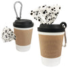 Animooos Coffee Mug Shaped Waste Bag Dispenser 3x2in with 1 Refill 25 Bags 12.6x8.6in 