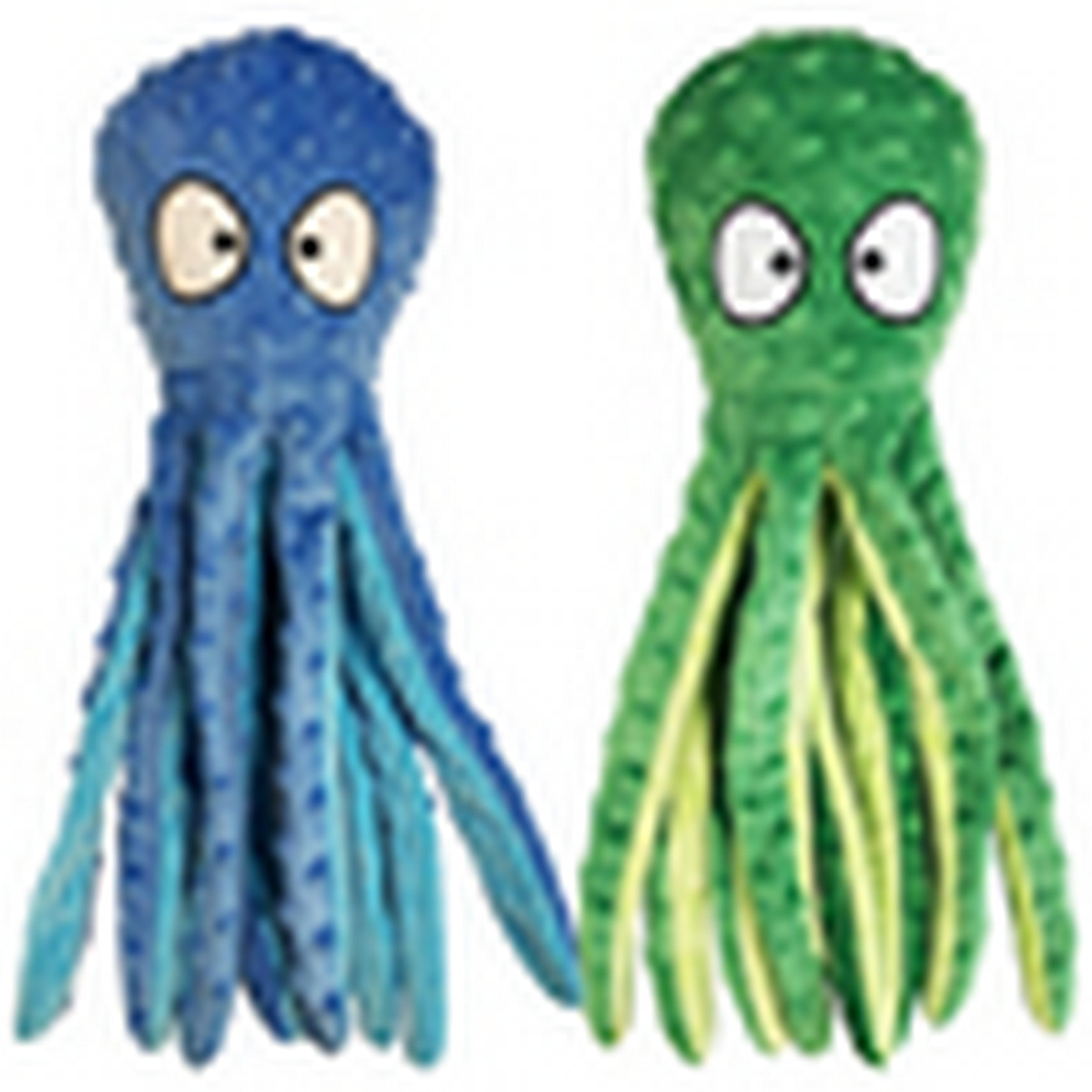 Animooos Dog Toy Squeaky Plush Octopus - Fabric 15.5x5in VRT  