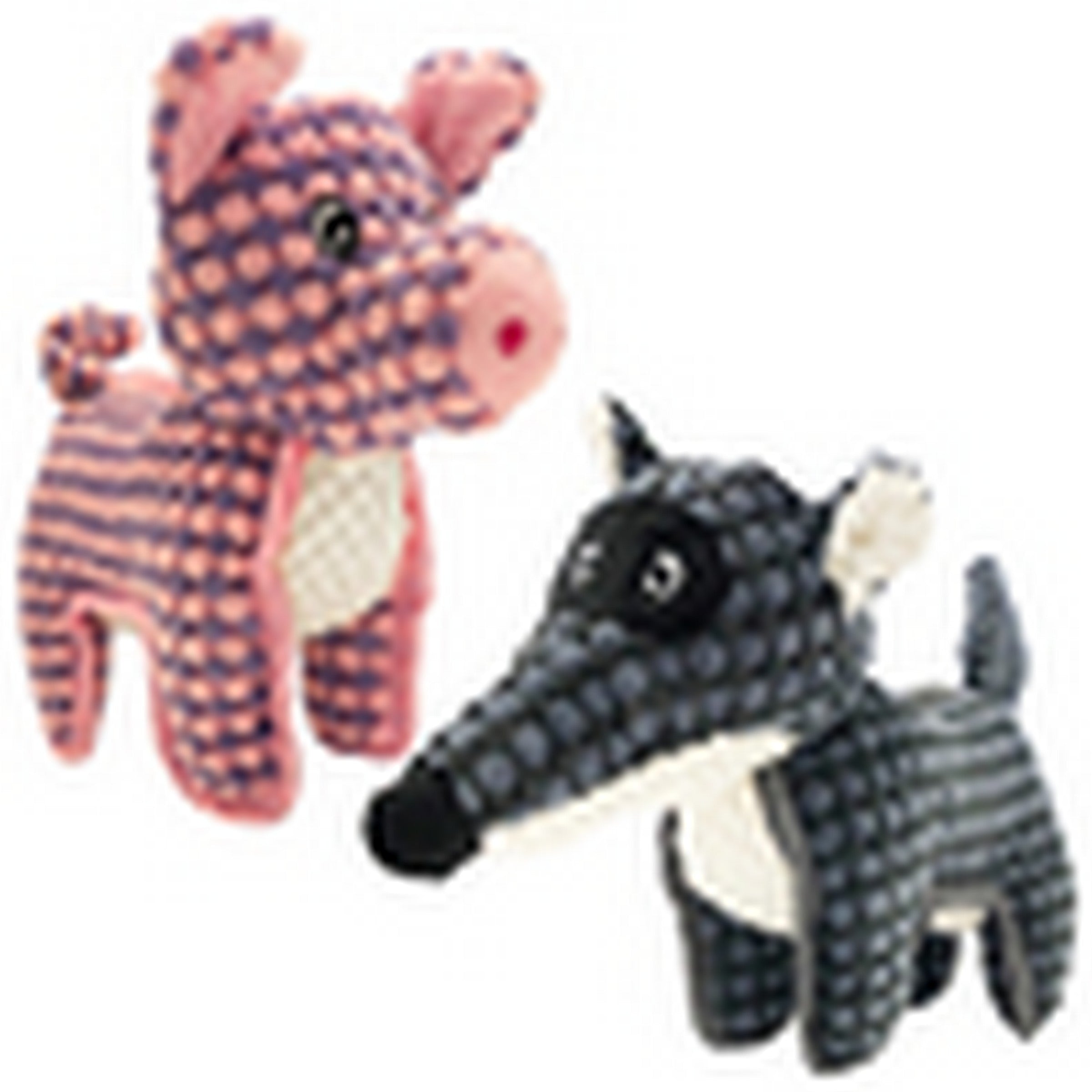 Animooos Dog Toy Squeaky Stuffed Animal - Fabric 9.5x7in VRT 