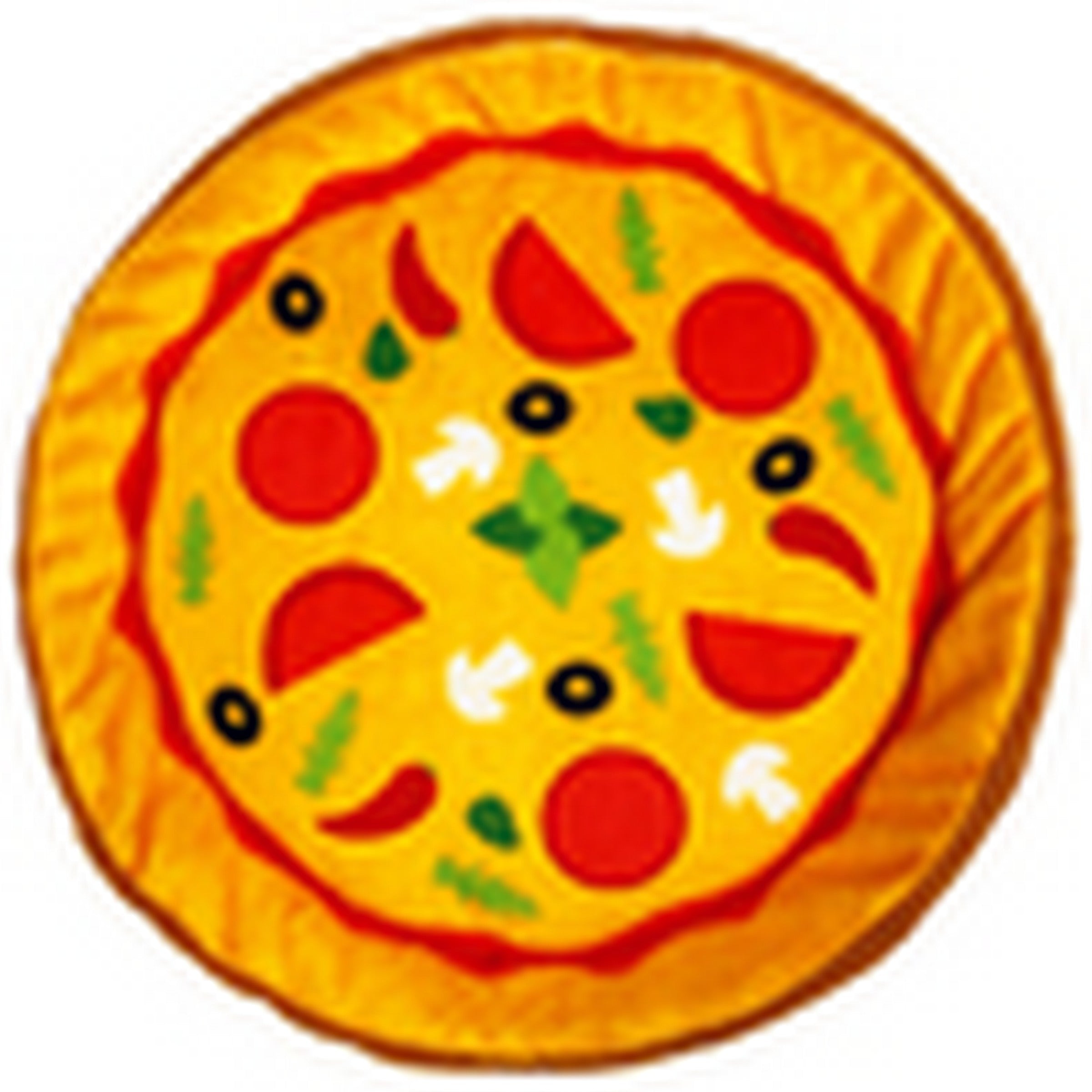 Animooos Dog Toy Pizza - Crackles - Fabric 8.75in dia.
