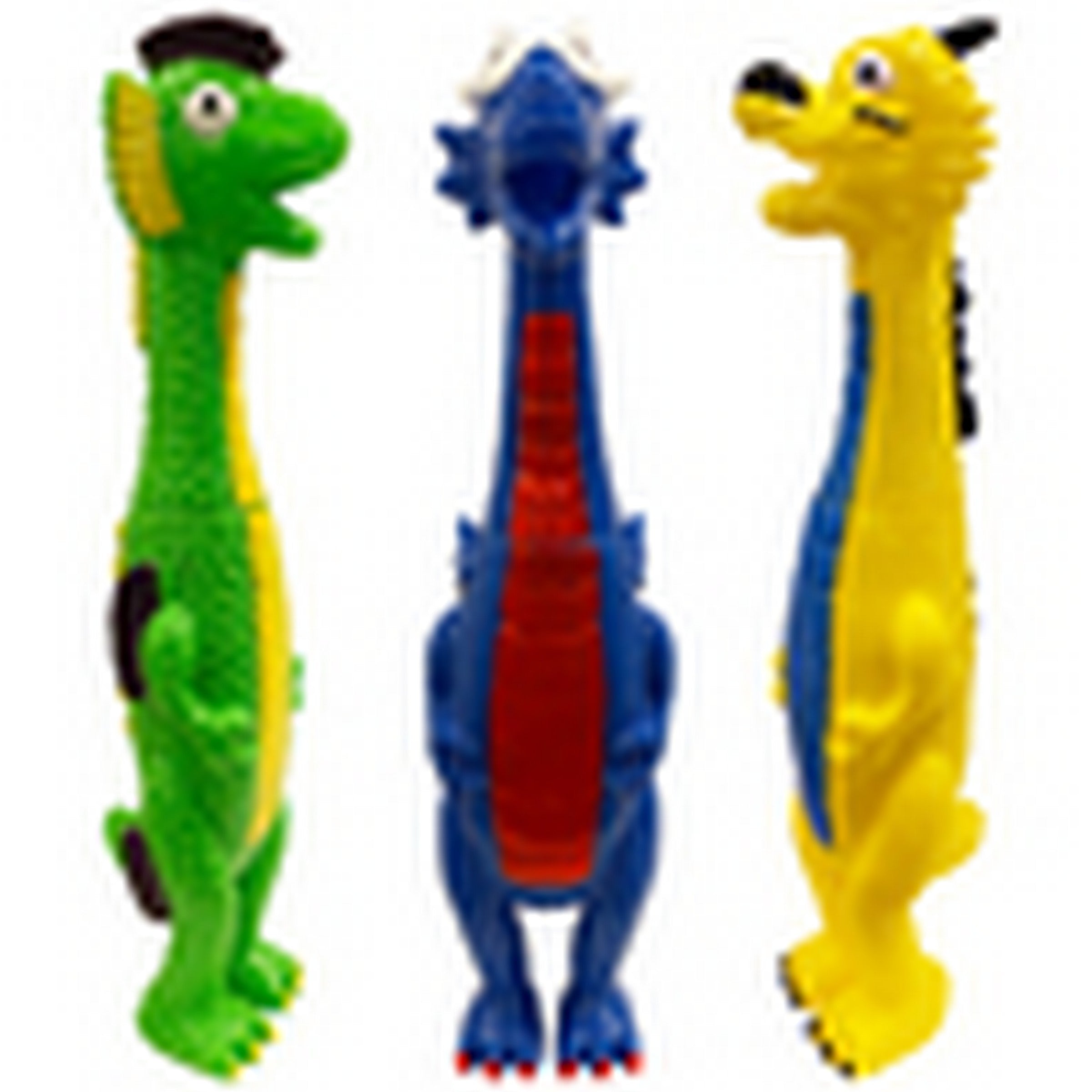 Animooos Dog Toy Squeaky Dragon - Rubber 13in VRT