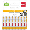 RCA 8 AAA Alkaline Batteries  Eco Fee $0.32SUSS