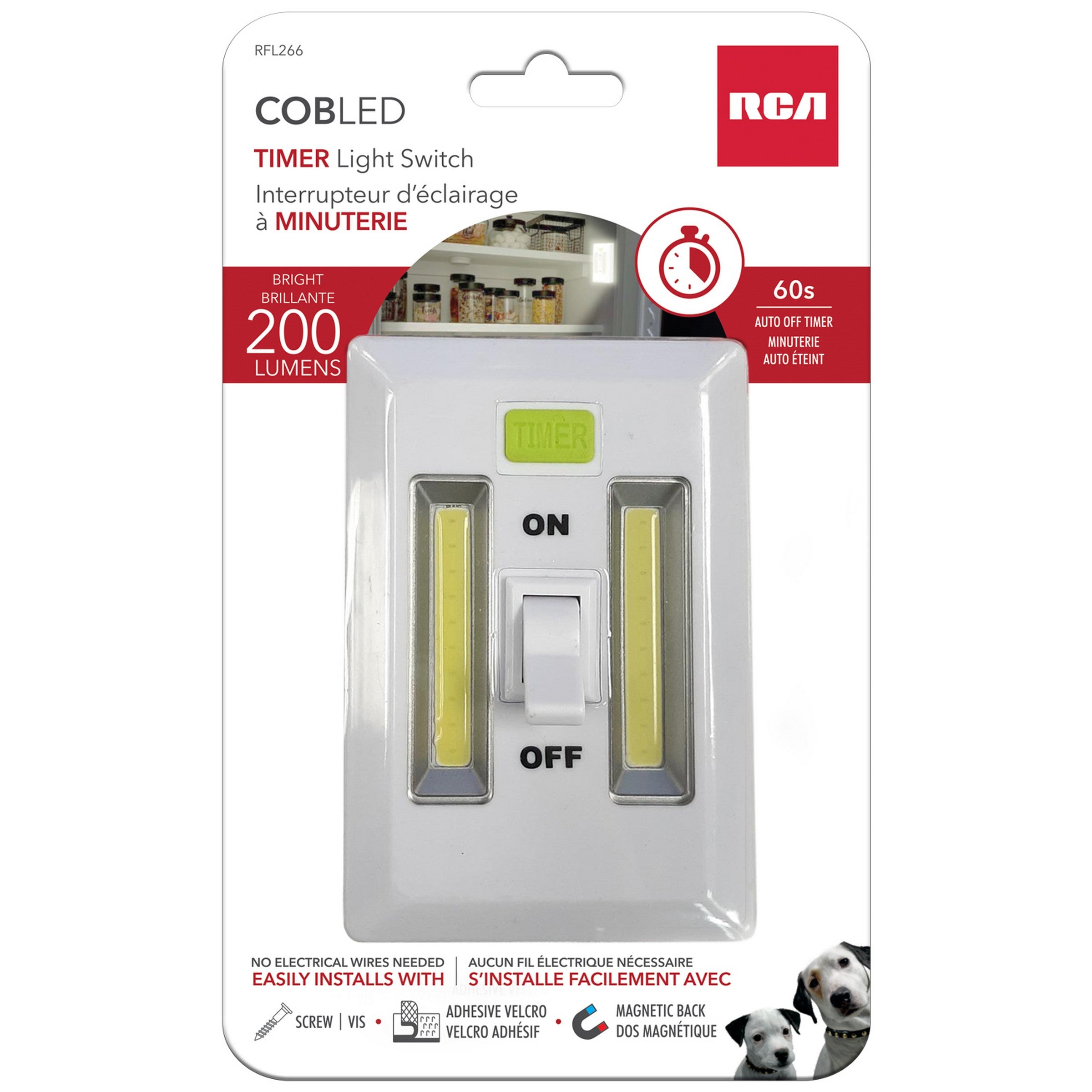 RCA Timer Light Switch - 3AAA Batteries not Included 3x4.5in 
