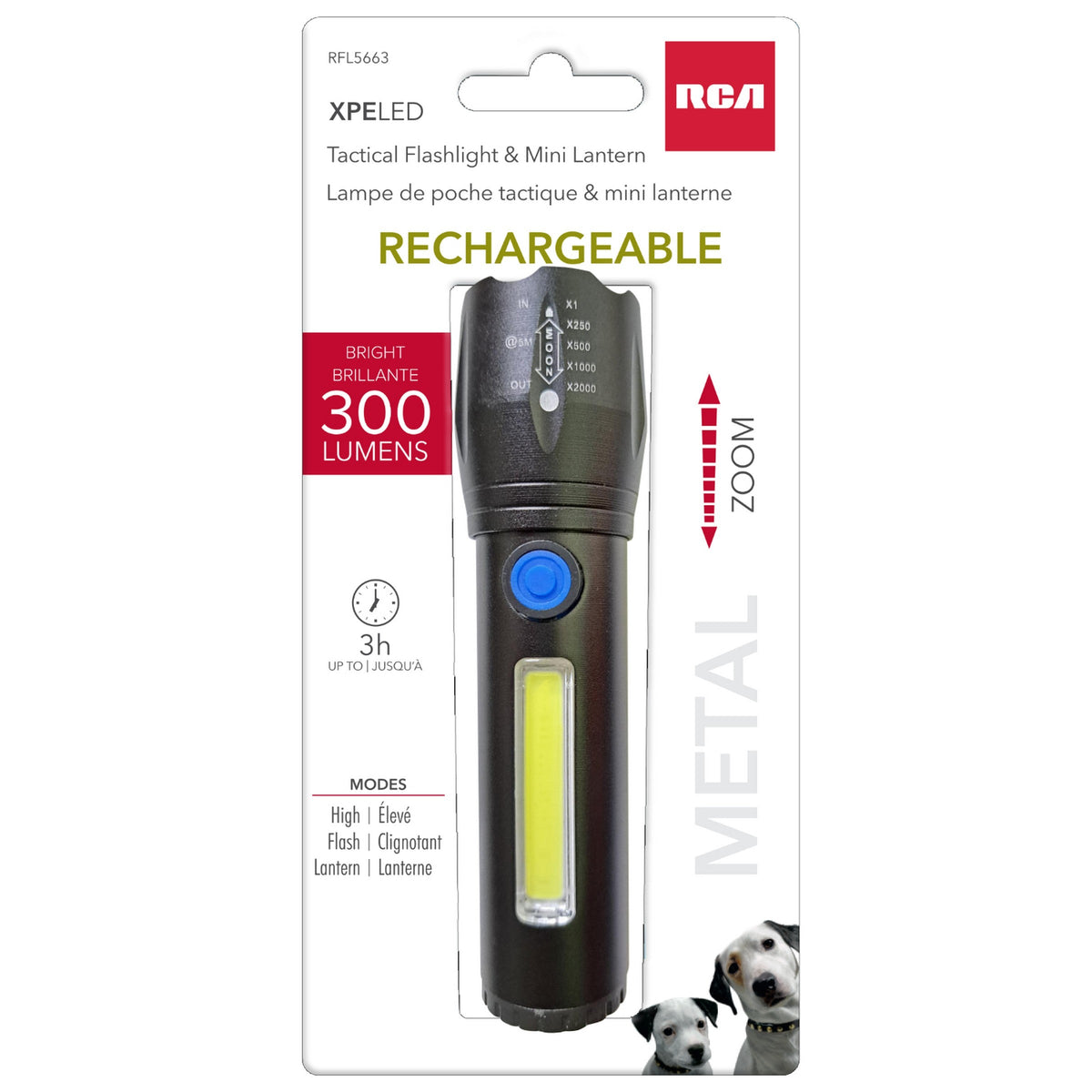 RCA Tactical Flashlight and Mini Lantern 4.5in