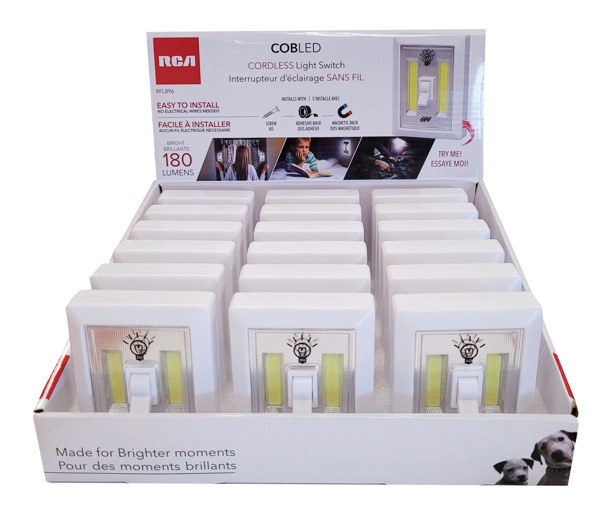 RCA COB Led Light Switch Eco Fee $0.06SUS  Each Sold Separately