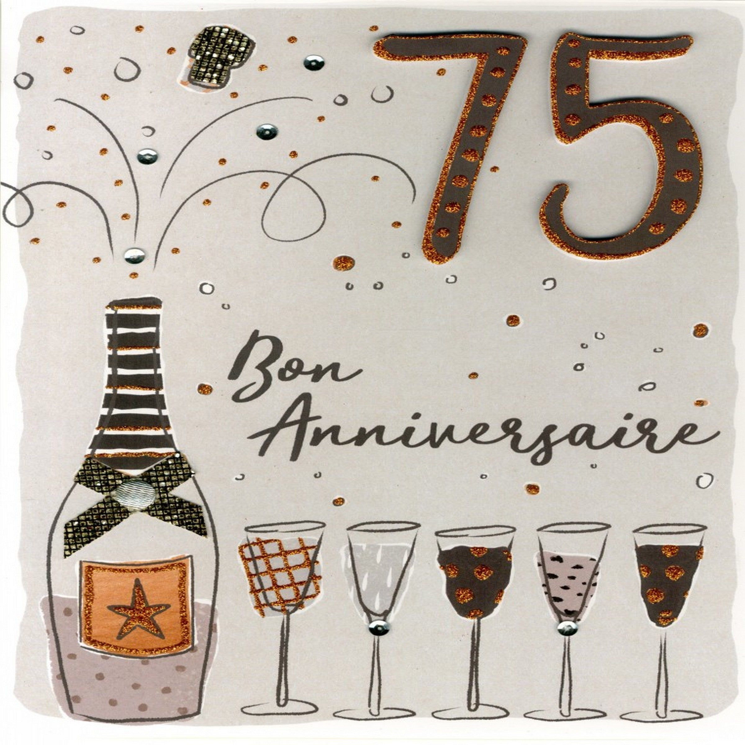 CARTE 75 ANNIVRSR-CHAMPAGNE