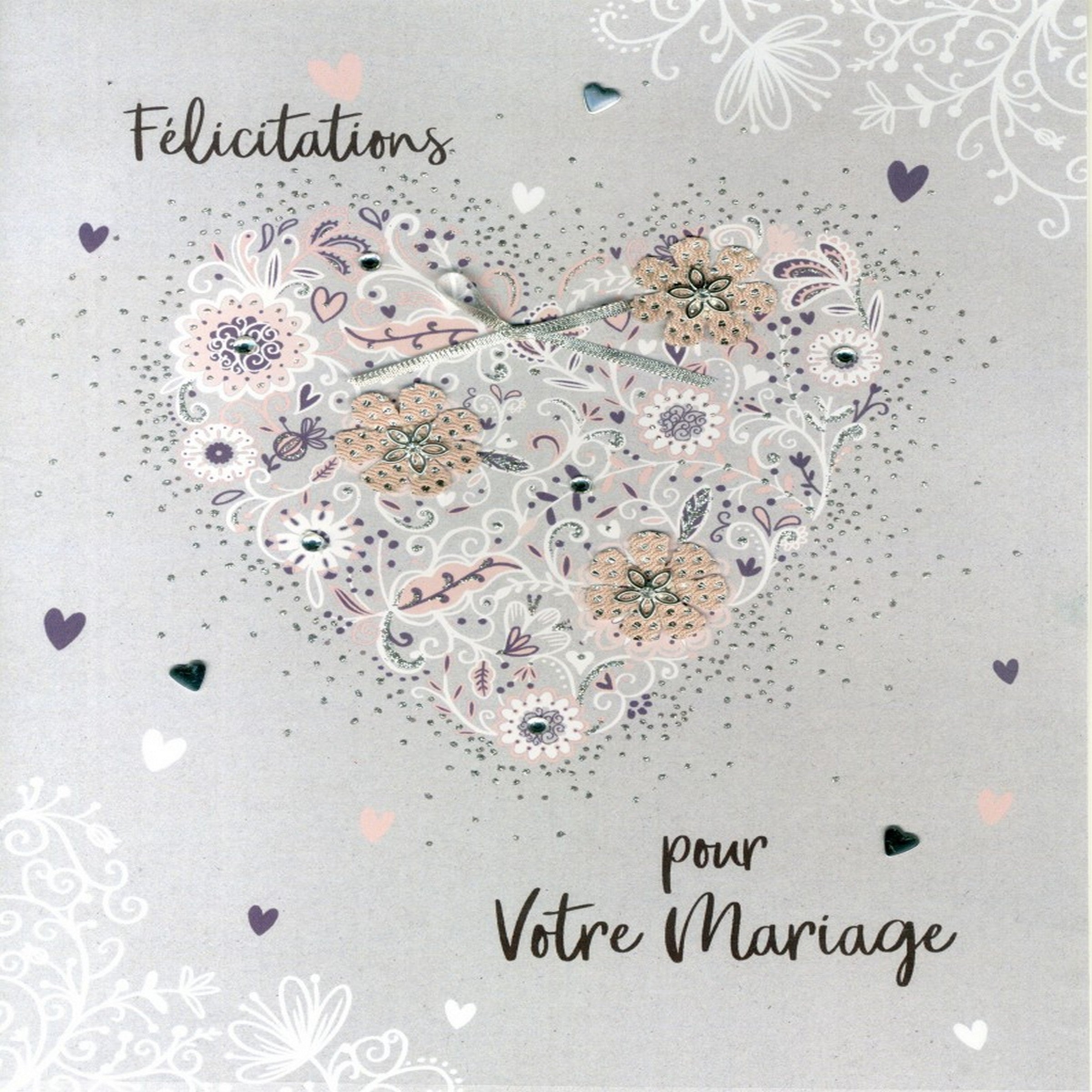 CARTE FELICITATIONS MARIAGE
