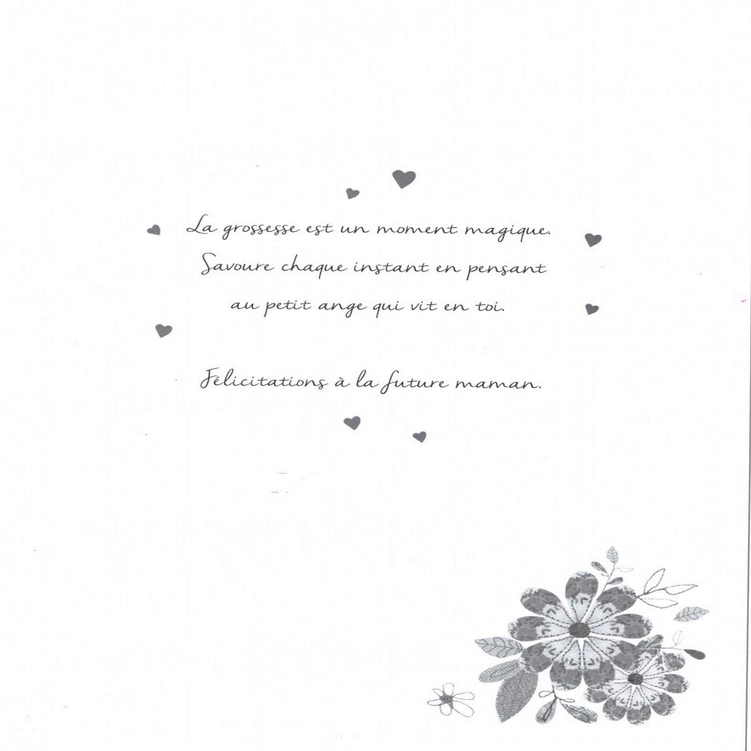 Carte de Voeux - Bientôt Maman 12x9po