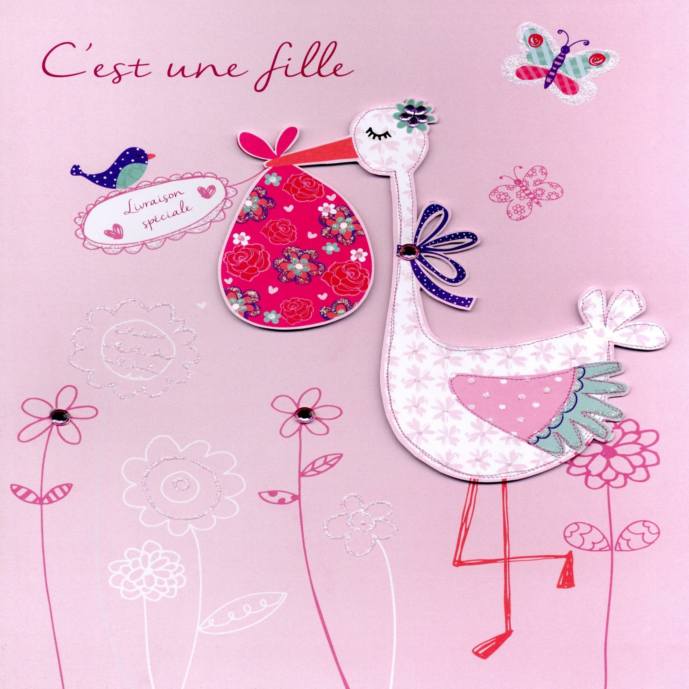 CARTE C'EST UNE FILLE