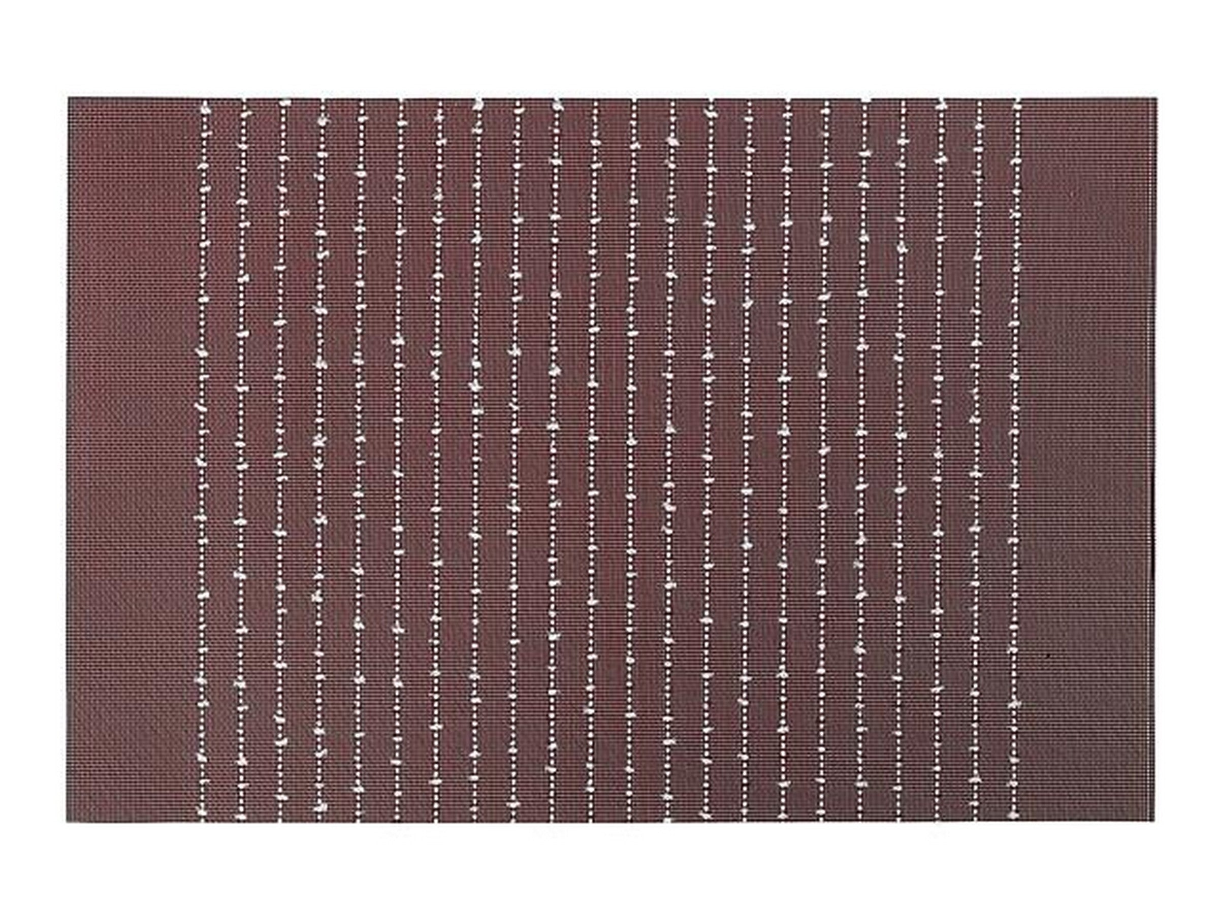 Pinstripe Red Placemat - Vinyl/Cotton 12x17.7in
