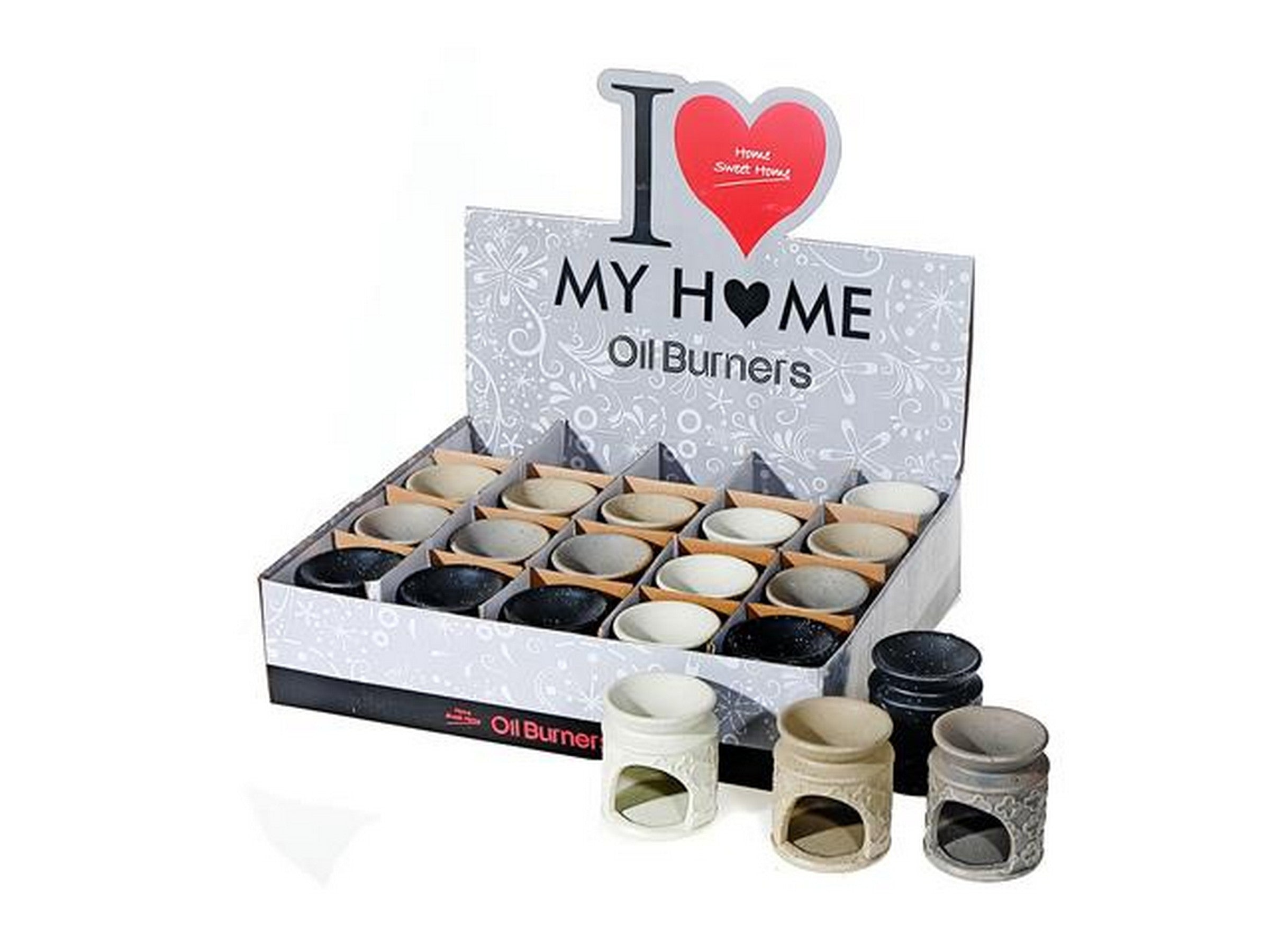 Ceramic Oil Burner - Flower Cutout 3x2.6in VRT