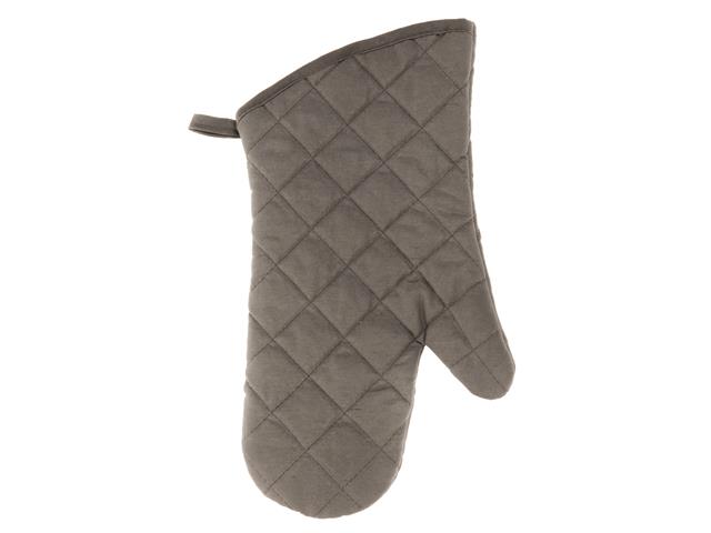 Grey Oven Mitt - Polyester Fibers 7.25x13in