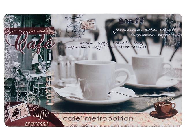 Plastic Placemat - Coffee 17x11.25in