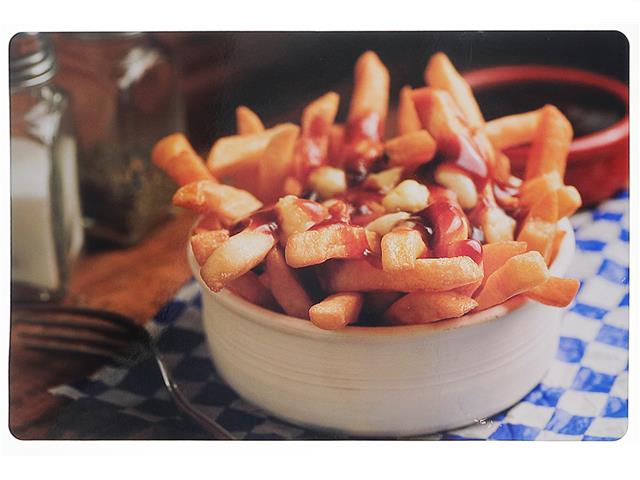 Plastic Placemat - Poutine 17x11.25in