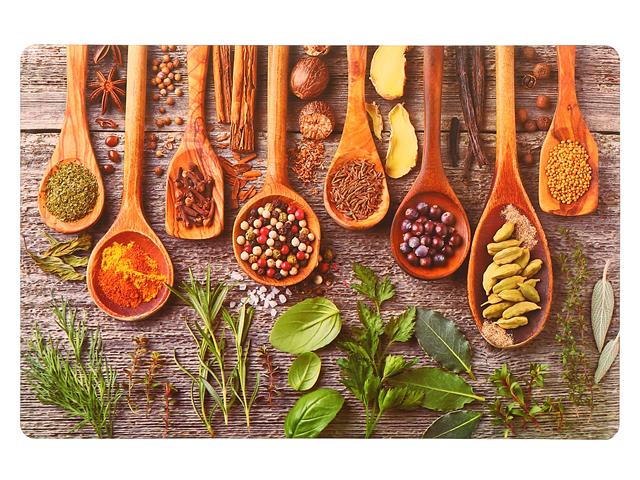 Plastic Placemat - Spices and Herbs 17x11.25in