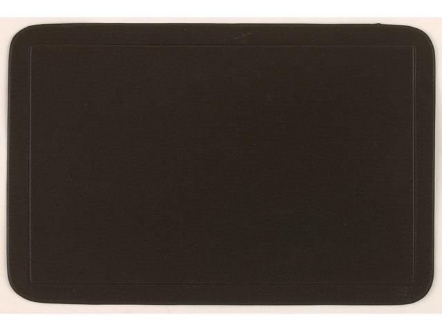Black Plastic Placemat 17x11.5in
