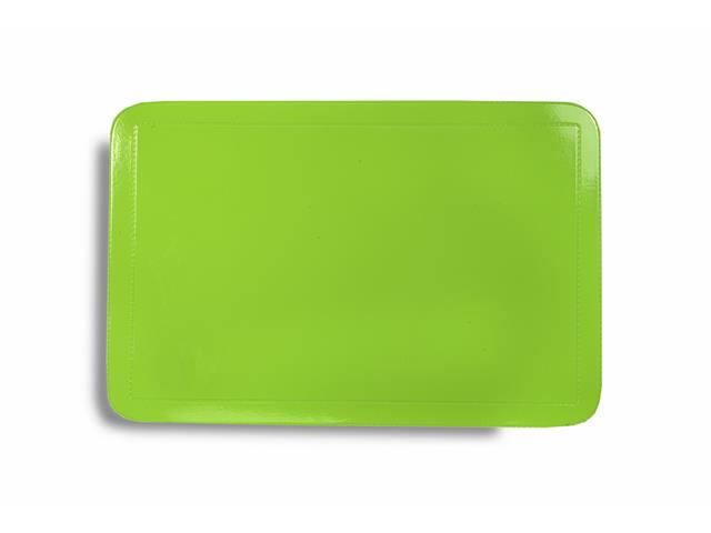Lime Green Plastic Placemat 17x11.5in